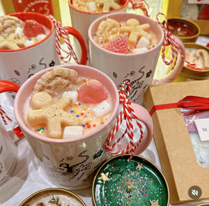 Ceramic Mug Cup Candles 💖PINK💖 Choose fragrance【🎄Christmas Limited 】